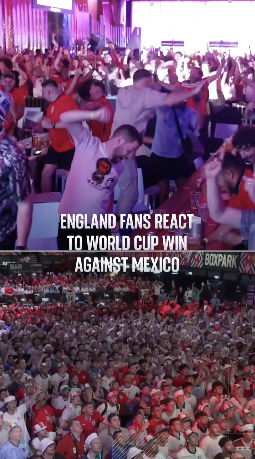 How England fans reacted to memorable win over Mexico