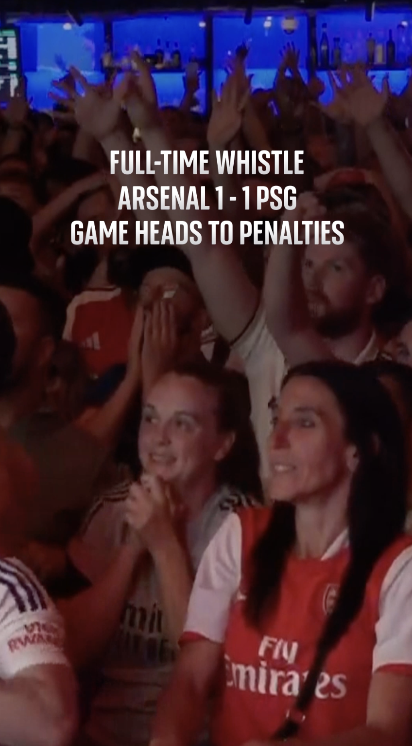Watch how fans reacted to the match as the night unfolded