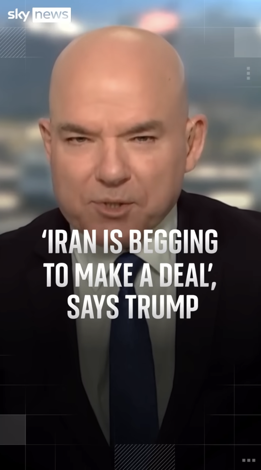 'Iran is begging to make a deal', says Trump