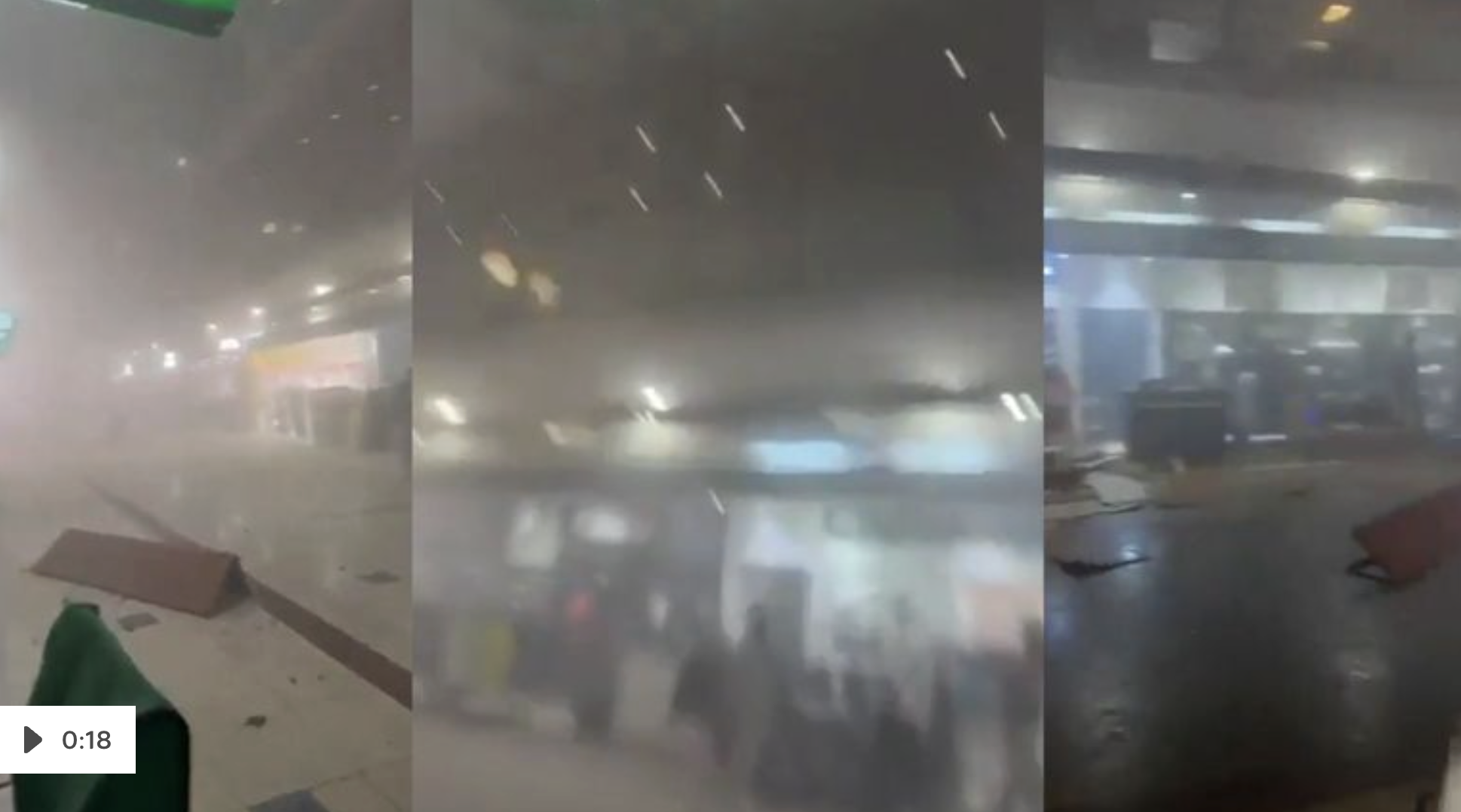 Damage in Dubai International Airport after Iranian strikes