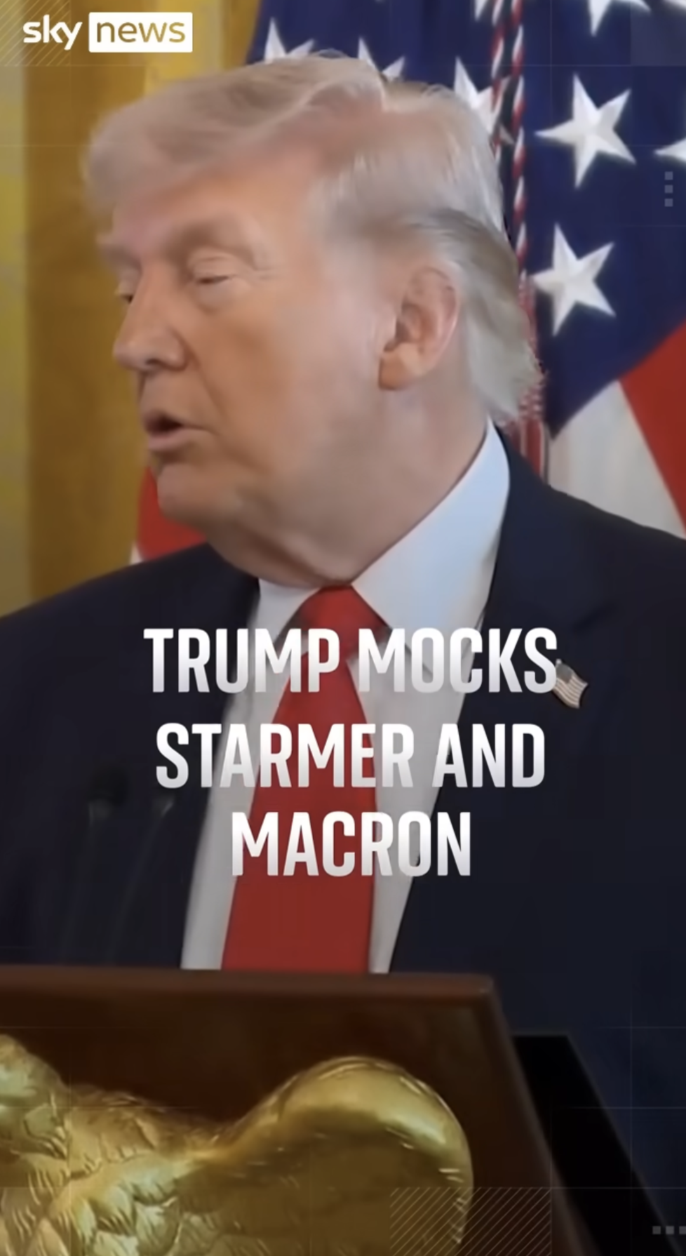Trump mocks Starmer and Macron