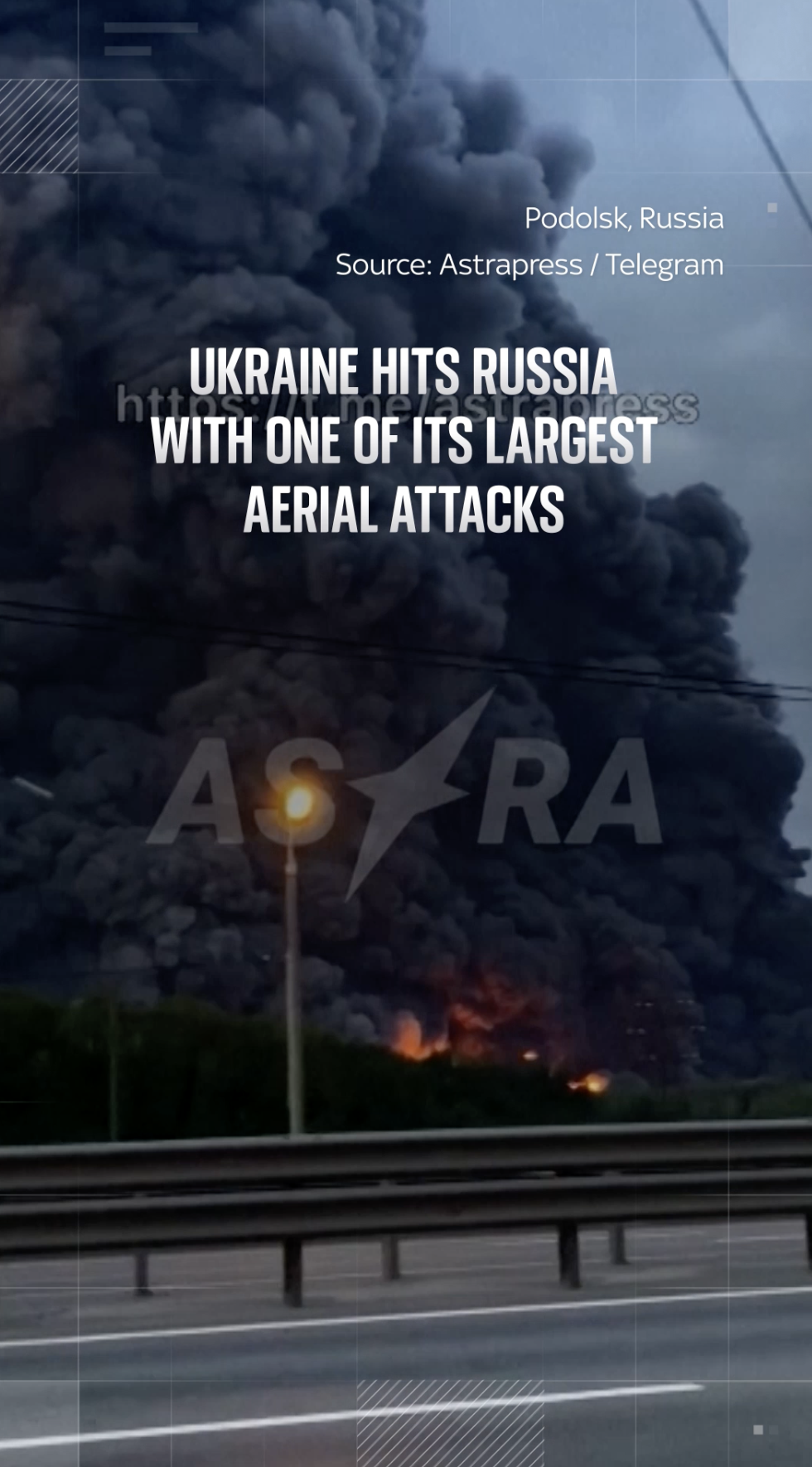 Ukraine hits Russia with one of its largest aerial attacks
