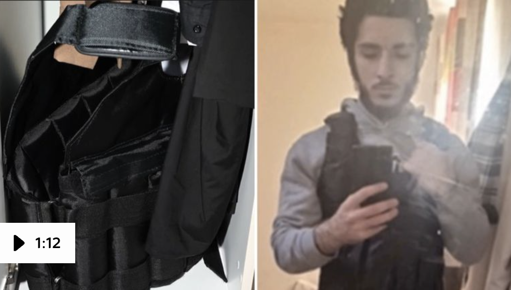 Teenager jailed after filming himself wearing fake bomb vest