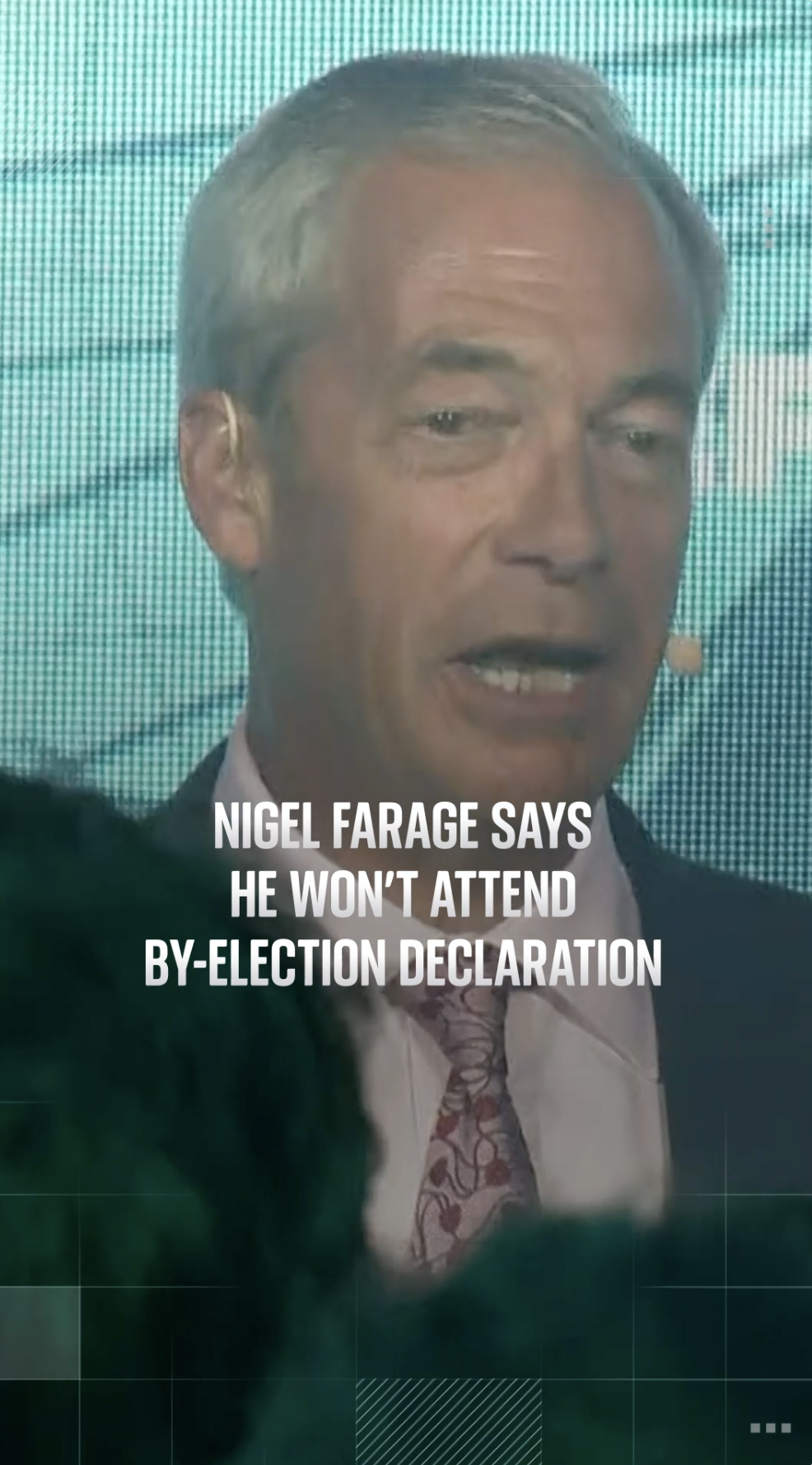 Farage says he won't attend by-election declaration