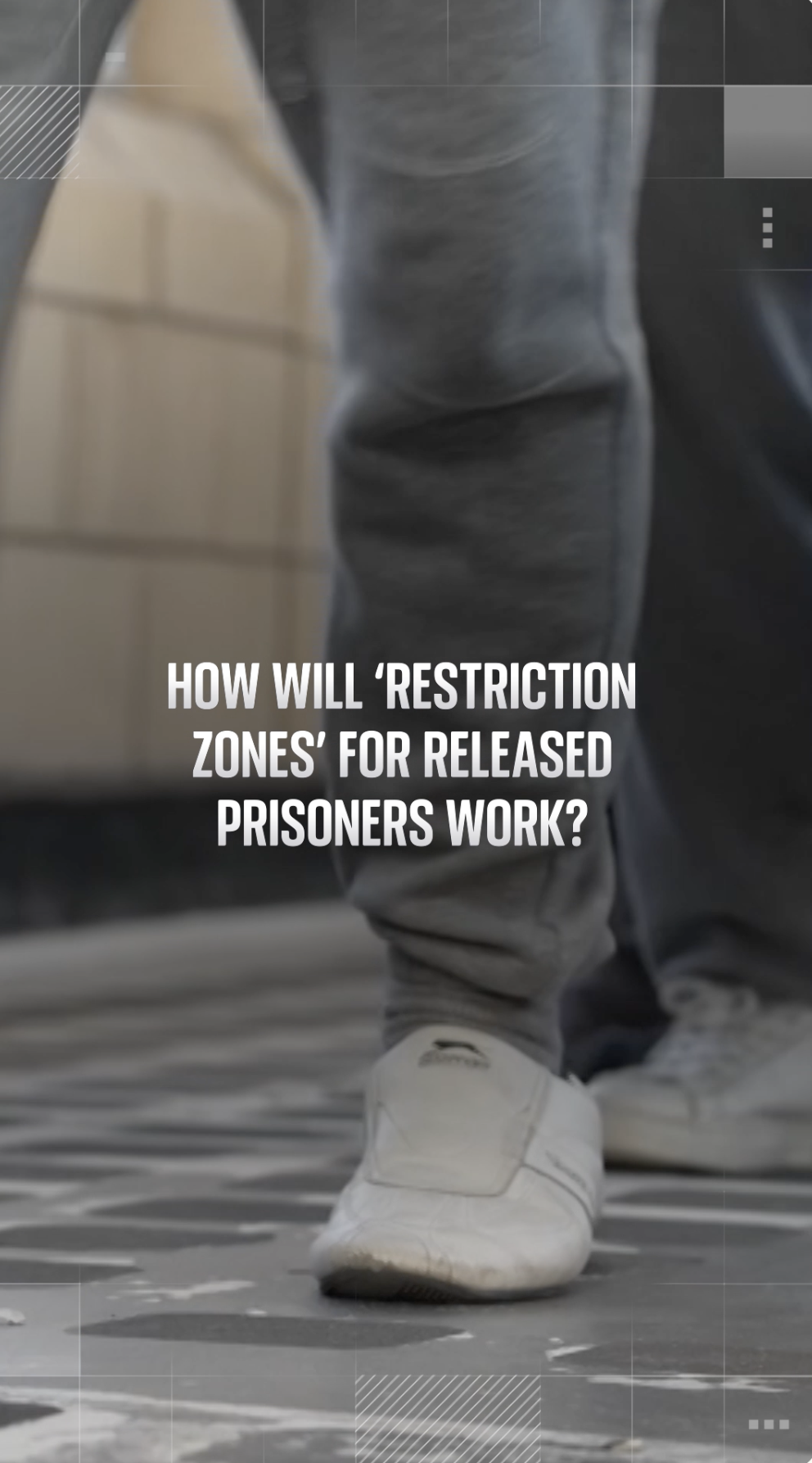 How would 'restriction zones' for released prisoners work?