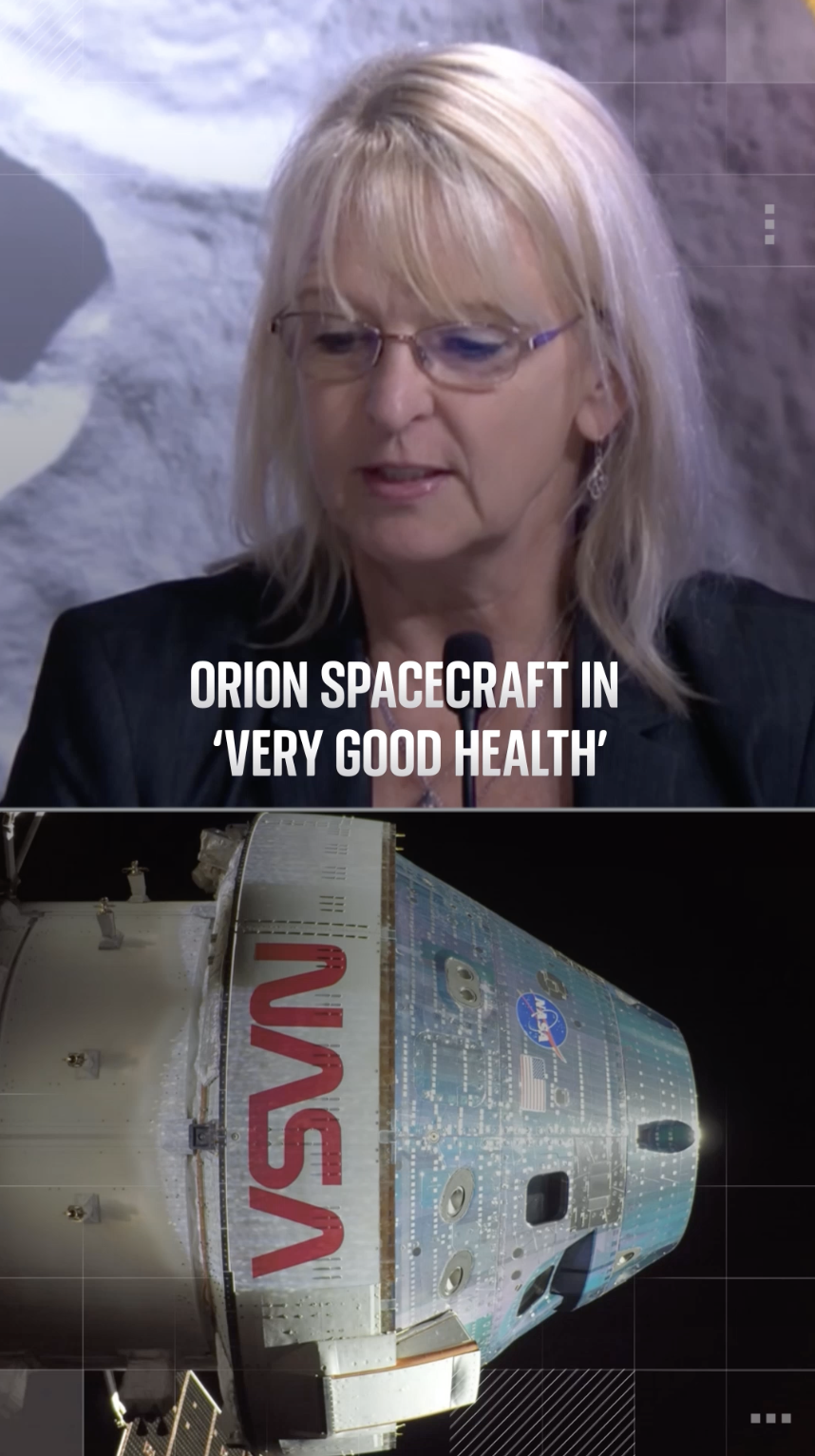 Orion spacecraft in 'very good health'