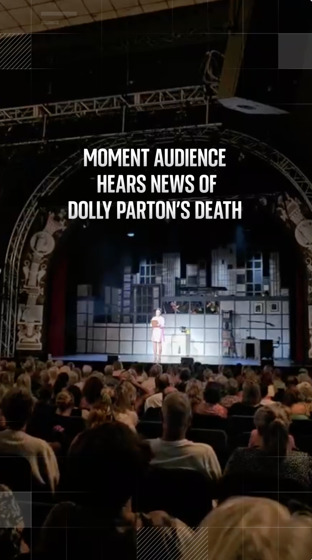 Dolly Parton: 9 To 5 The Musical audience hear of star's death